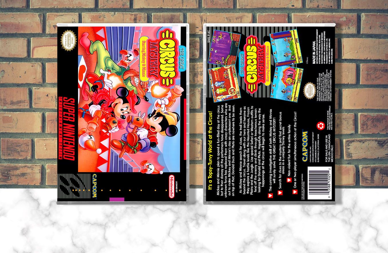 Great Circus Mystery, The: Starring Mickey &amp; Minnie, Case Color: CLEAR (Transparent)