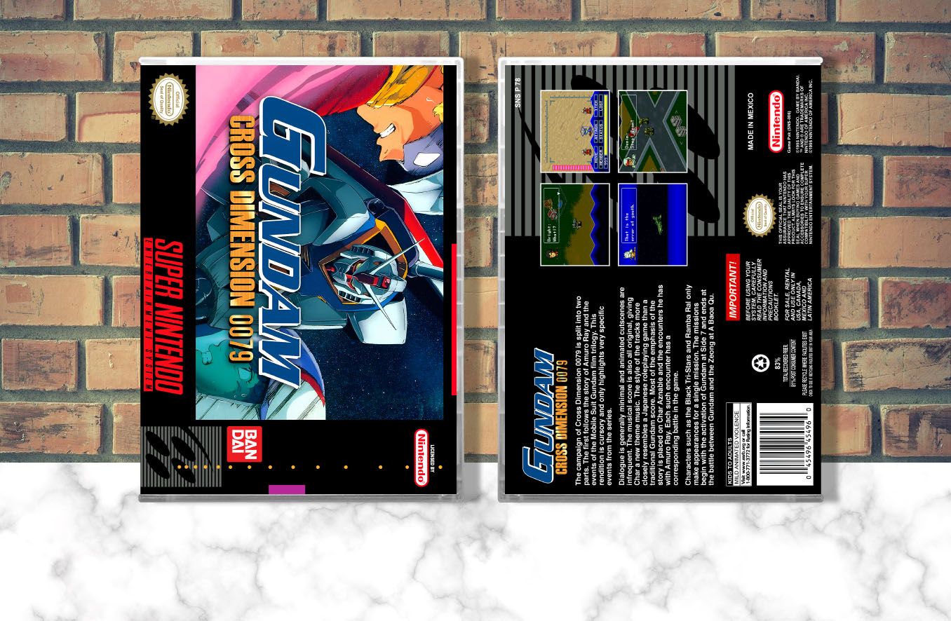 Gundam Cross Dimension 0079, Case Color: CLEAR (Transparent)