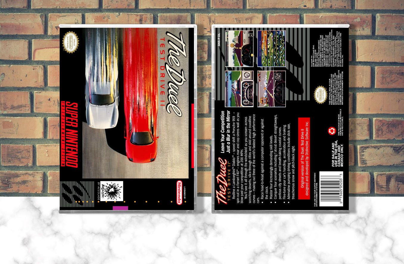 Duel, The: Test Drive II, Case Color: CLEAR (Transparent)