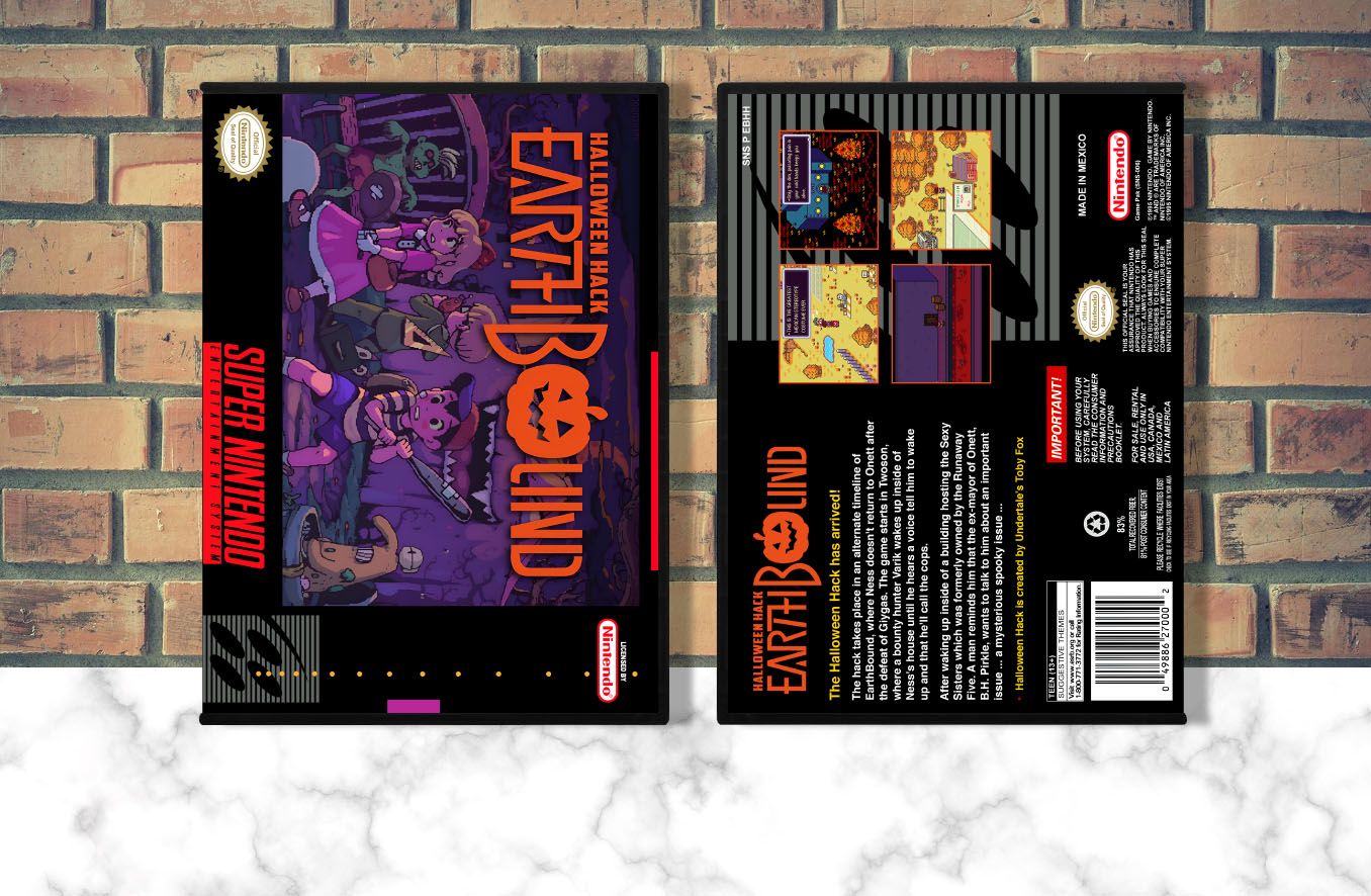 EarthBound Halloween Hack, Case Color: DARK GREY (OEM DS CASE COLOR)