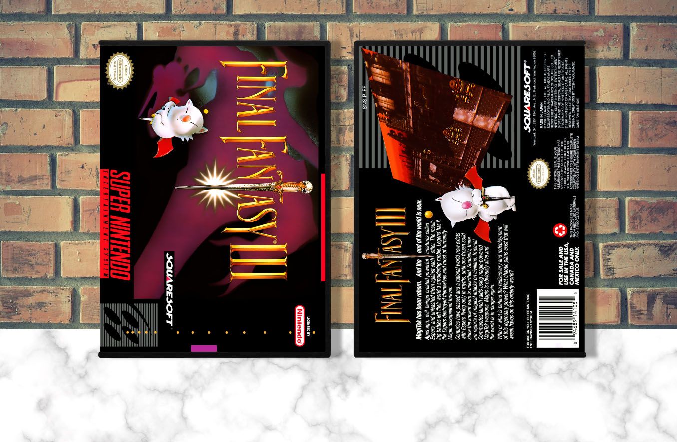 Final Fantasy III, Case Color: DARK GREY (OEM DS CASE COLOR)