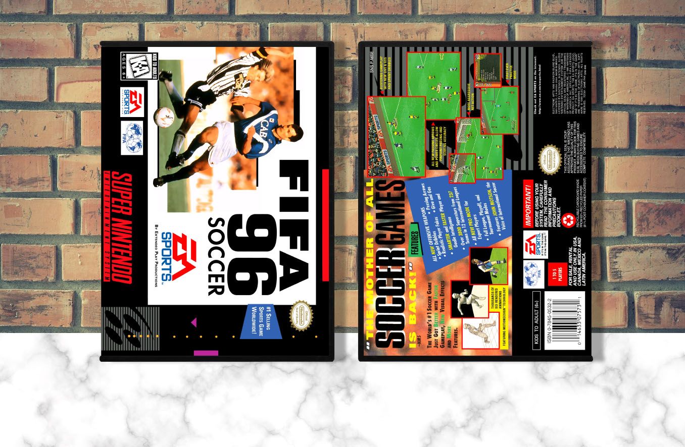 FIFA Soccer &#39;96, Case Color: DARK GREY (OEM DS CASE COLOR)