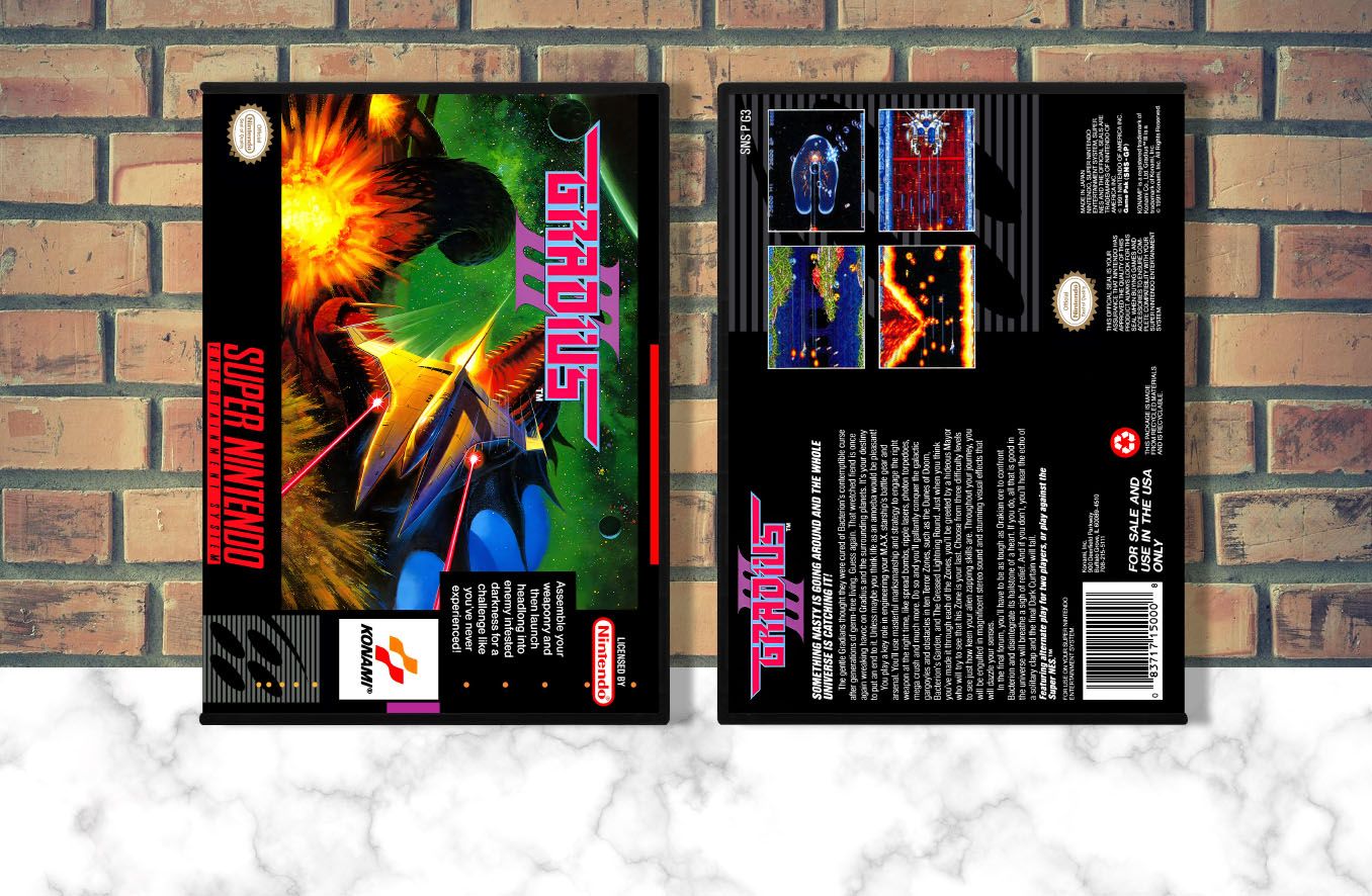 Gradius III, Case Color: DARK GREY (OEM DS CASE COLOR)