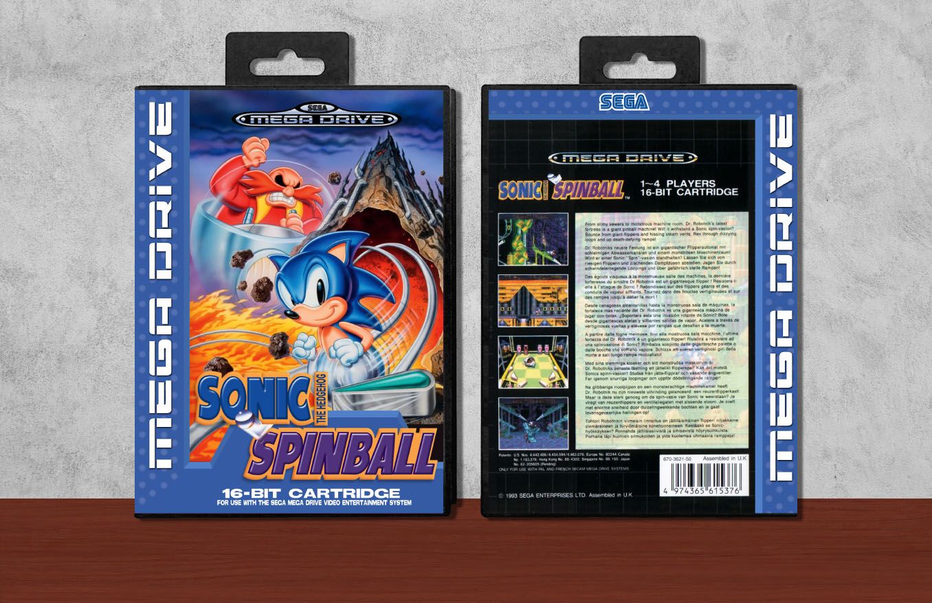 Sonic Spinball, Case Color: Black