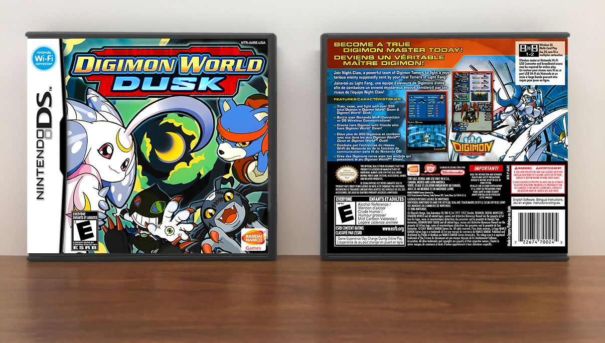 Digimon World: Dusk, Case Color: DARK GREY (OEM DS CASE COLOR)