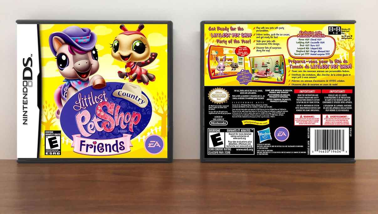 Littlest Pet Shop: Country Friends, Case Color: DARK GREY (OEM DS CASE COLOR)