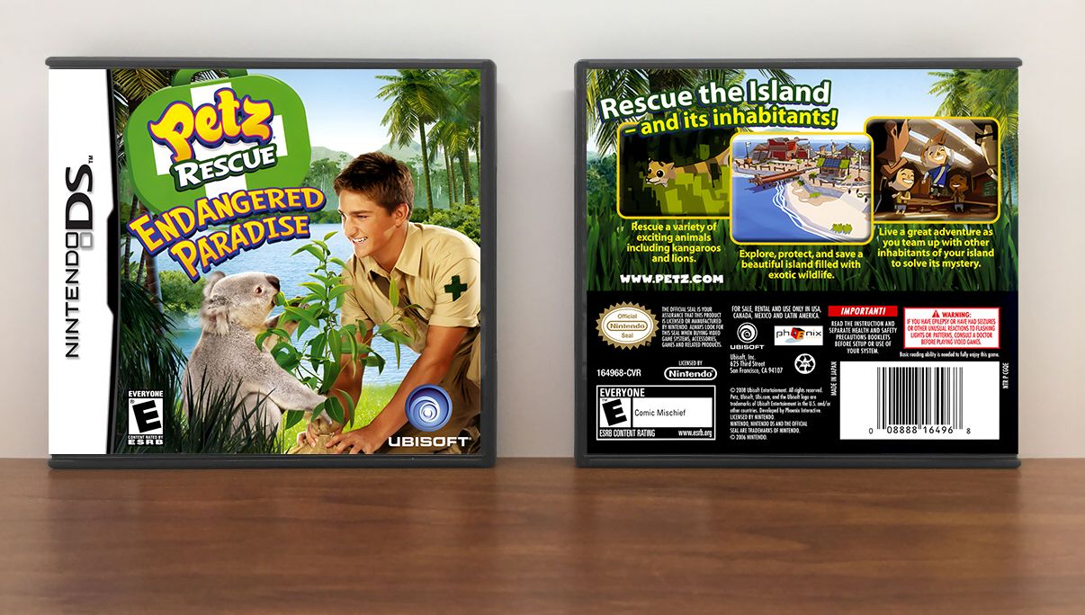 Petz Rescue: Endangered Paradise, Case Color: DARK GREY (OEM DS CASE COLOR)