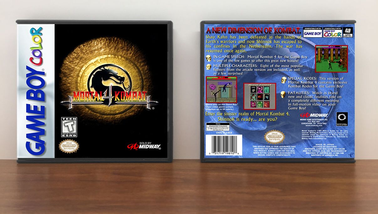 Mortal Kombat 4, Artwork Spine Color: Chrome