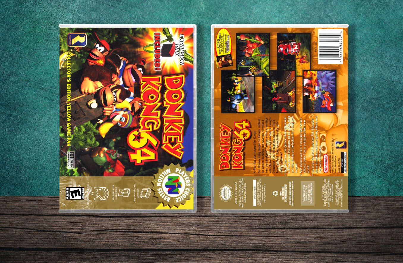 Donkey Kong 64 (PC), Case Color: CLEAR (Transparent)