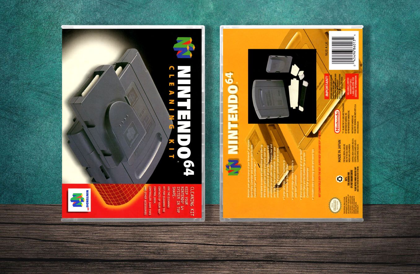 N64 Cleaning Kit, Case Color: CLEAR (Transparent)