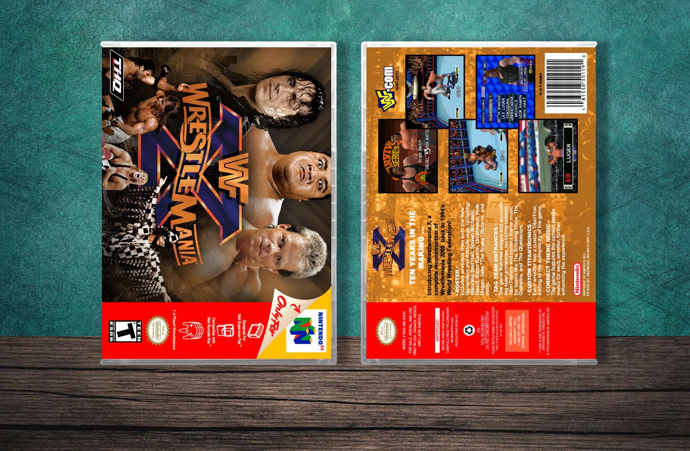 WWF Wresltemania X, Case Color: CLEAR (Transparent)