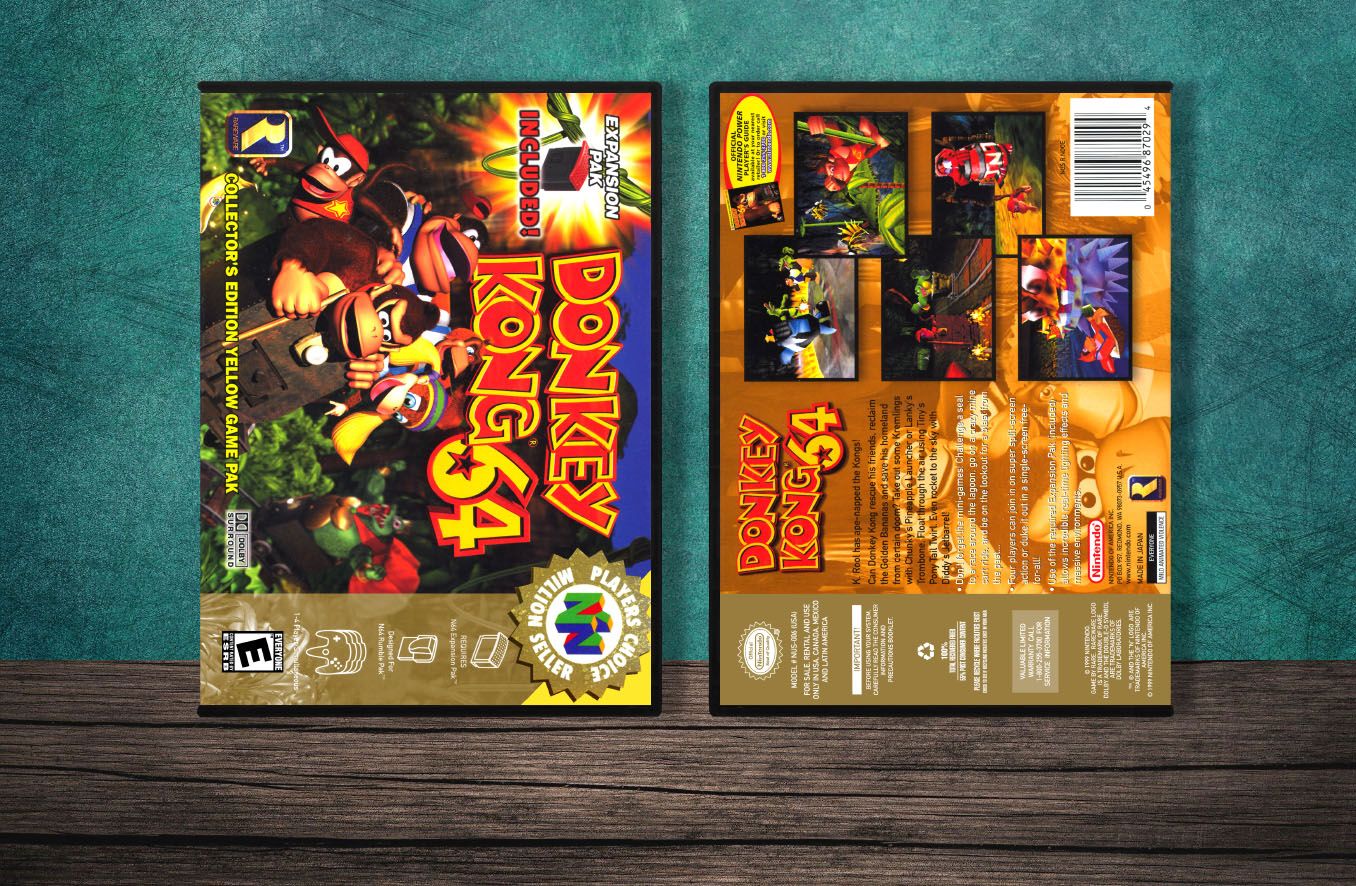 Donkey Kong 64 (PC), Case Color: DARK GREY (OEM DS CASE COLOR)