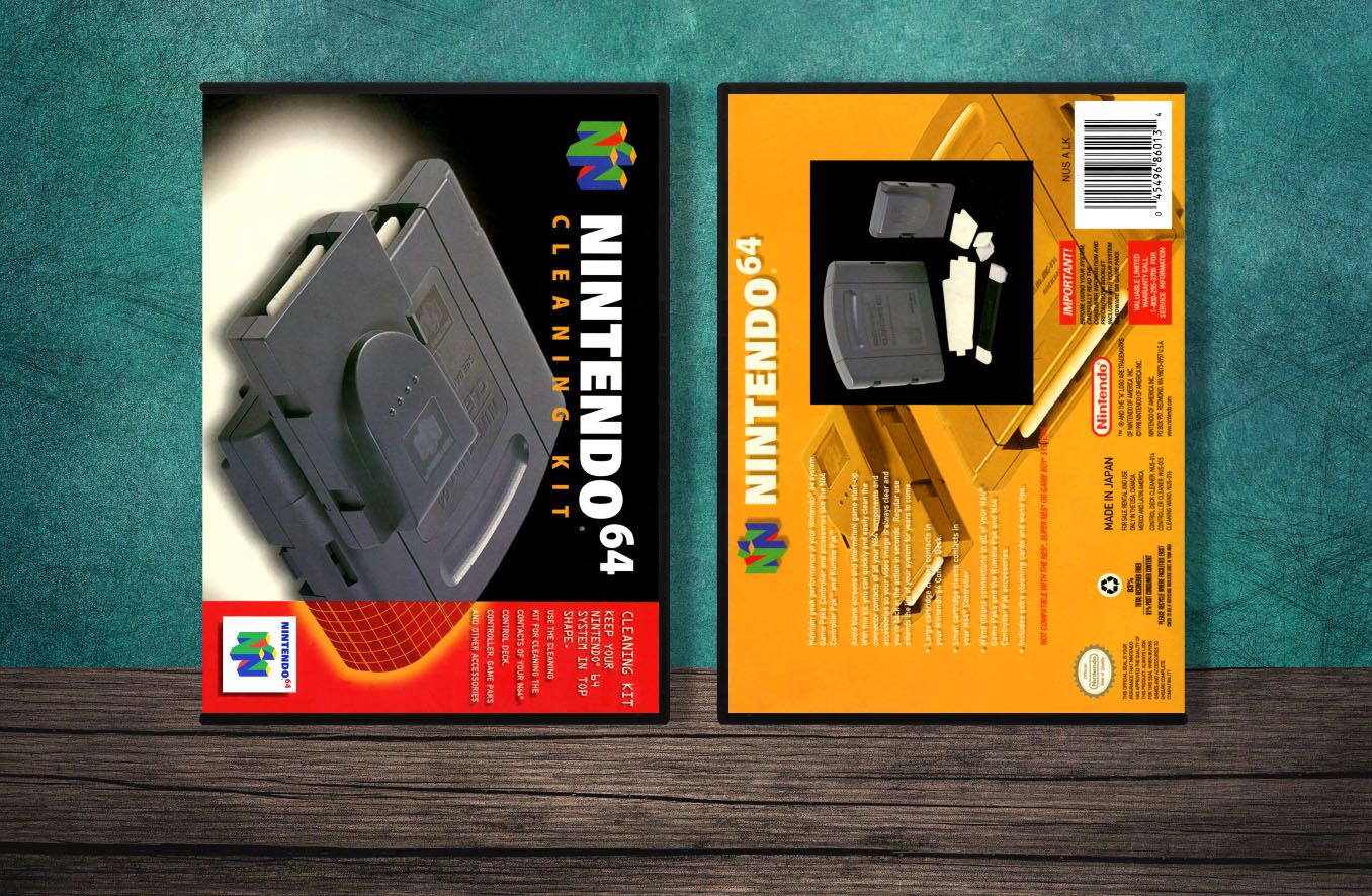 N64 Cleaning Kit, Case Color: DARK GREY (OEM DS CASE COLOR)