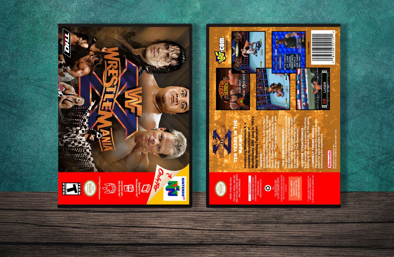 WWF Wresltemania X, Case Color: DARK GREY (OEM DS CASE COLOR)