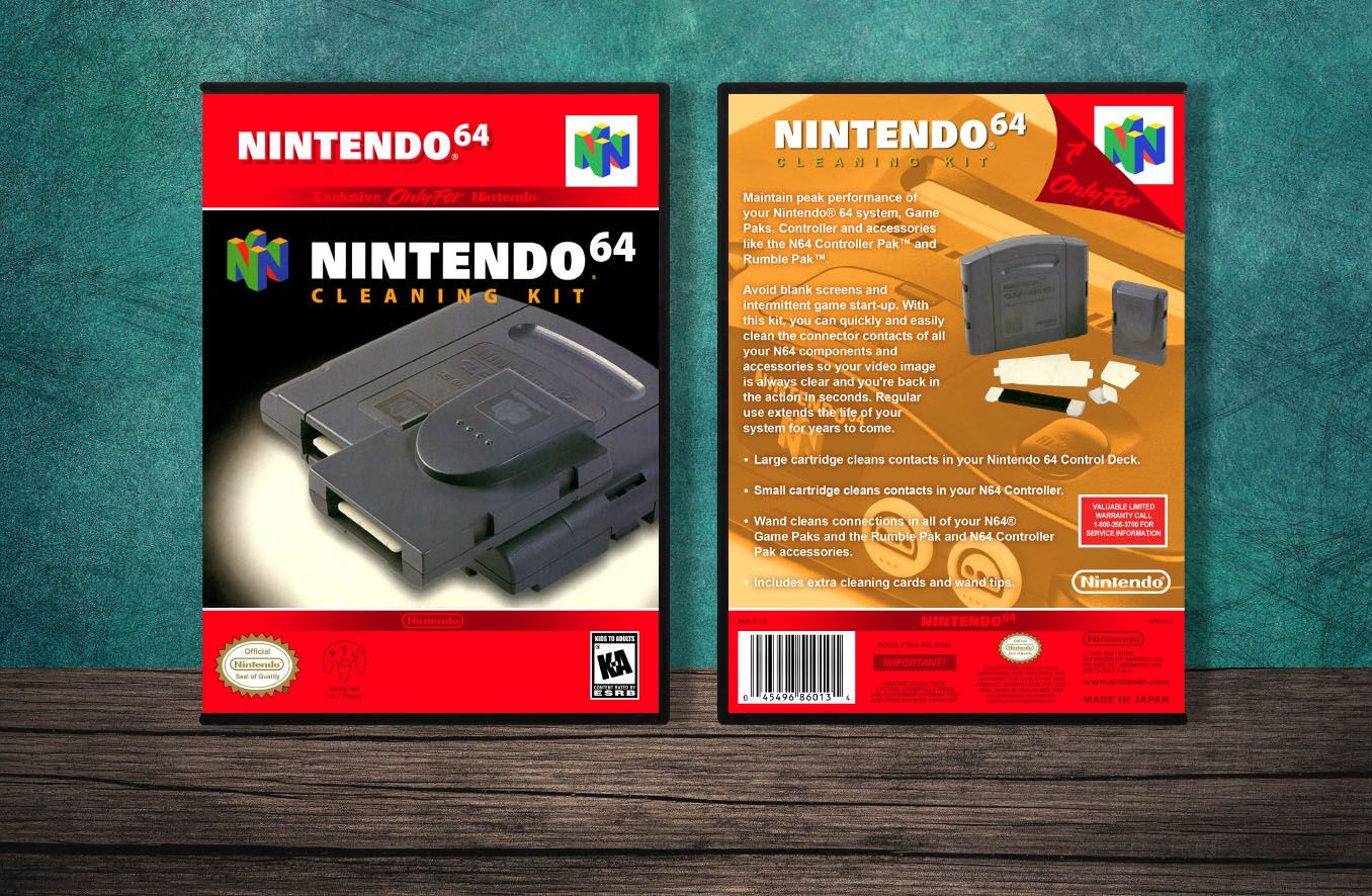 N64 Cleaning Kit, Case Color: DARK GREY (OEM DS CASE COLOR)