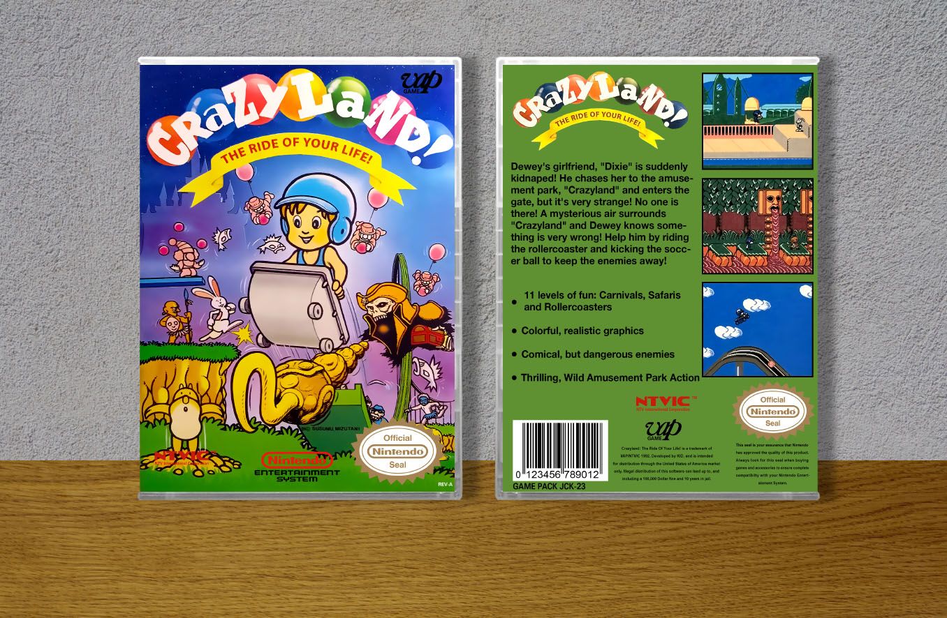 Crazyland! The Ride of Your Life!, Case Color: CLEAR (Transparent)