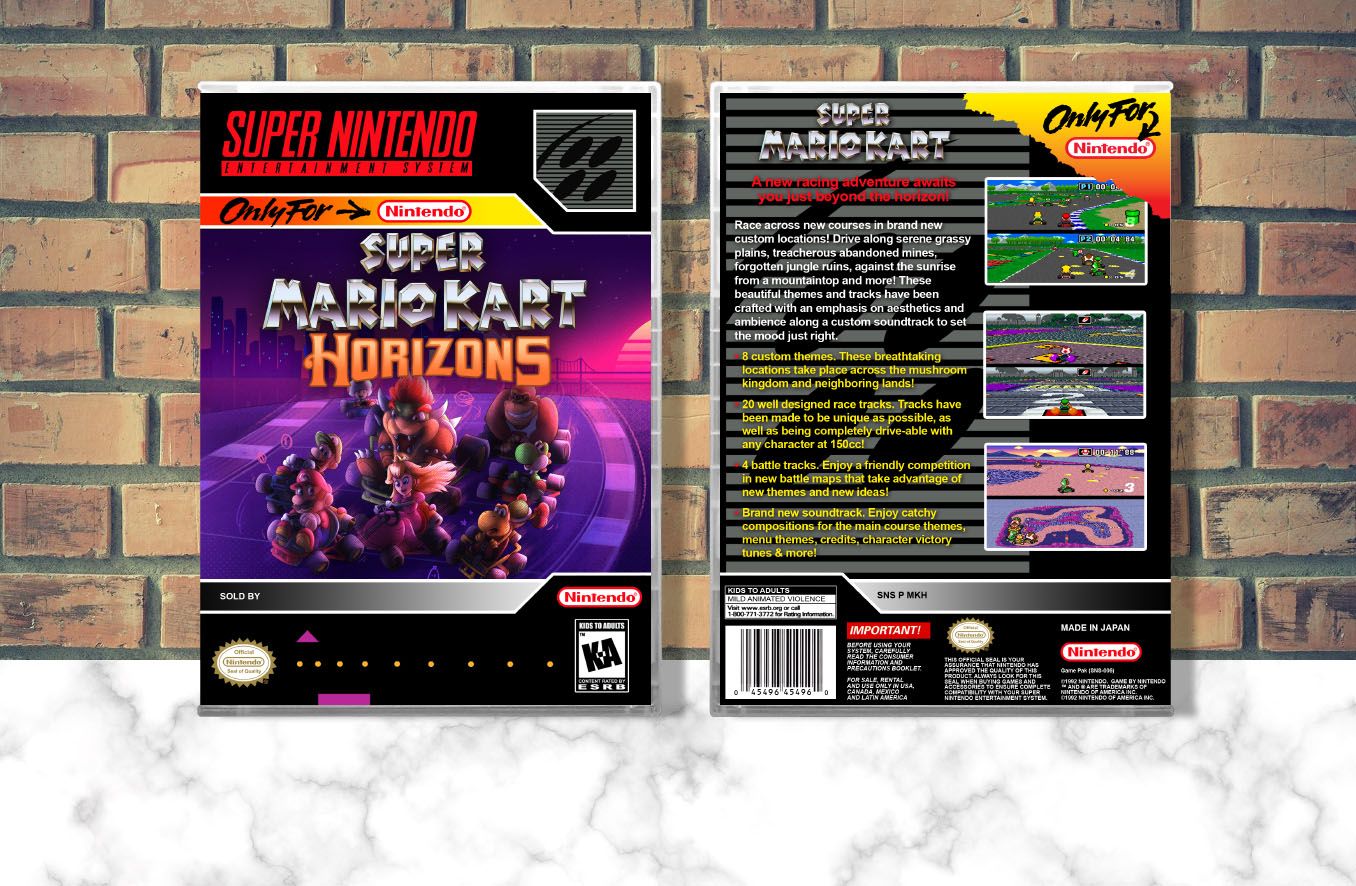 Super Mario Kart: Horizons, Case Color: CLEAR (Transparent)