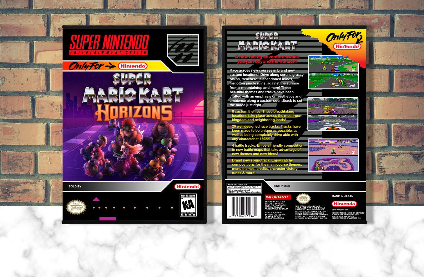 Super Mario Kart: Horizons, Case Color: DARK GREY (OEM DS CASE COLOR)
