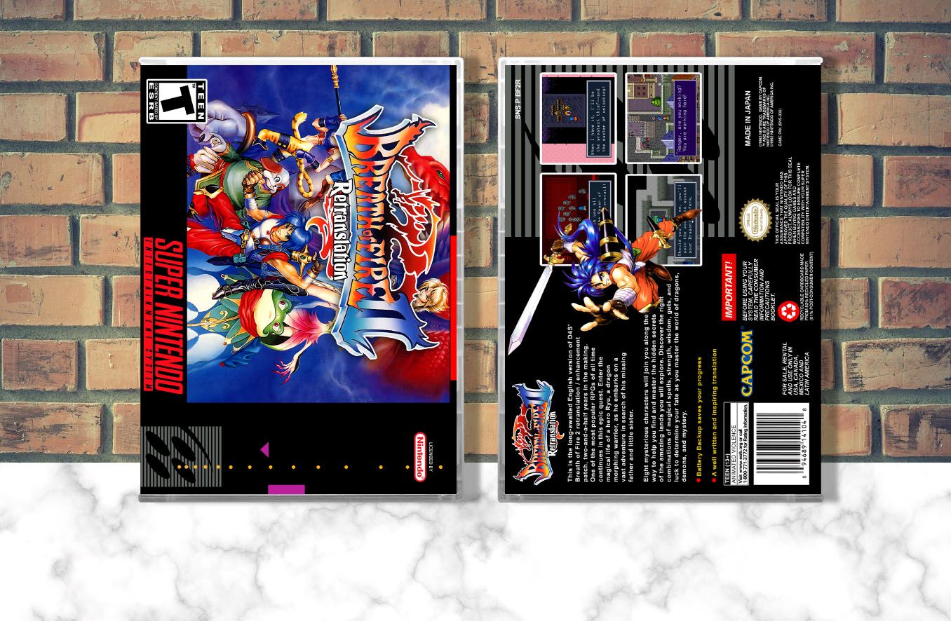 Breath of Fire II Retranslation, Case Color: CLEAR (Transparent)