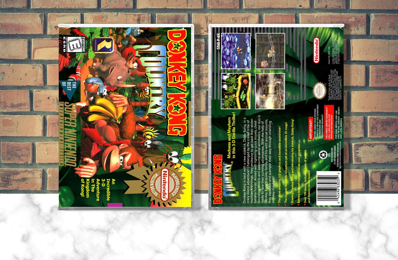 Donkey Kong Country (PC), Case Color: CLEAR (Transparent)