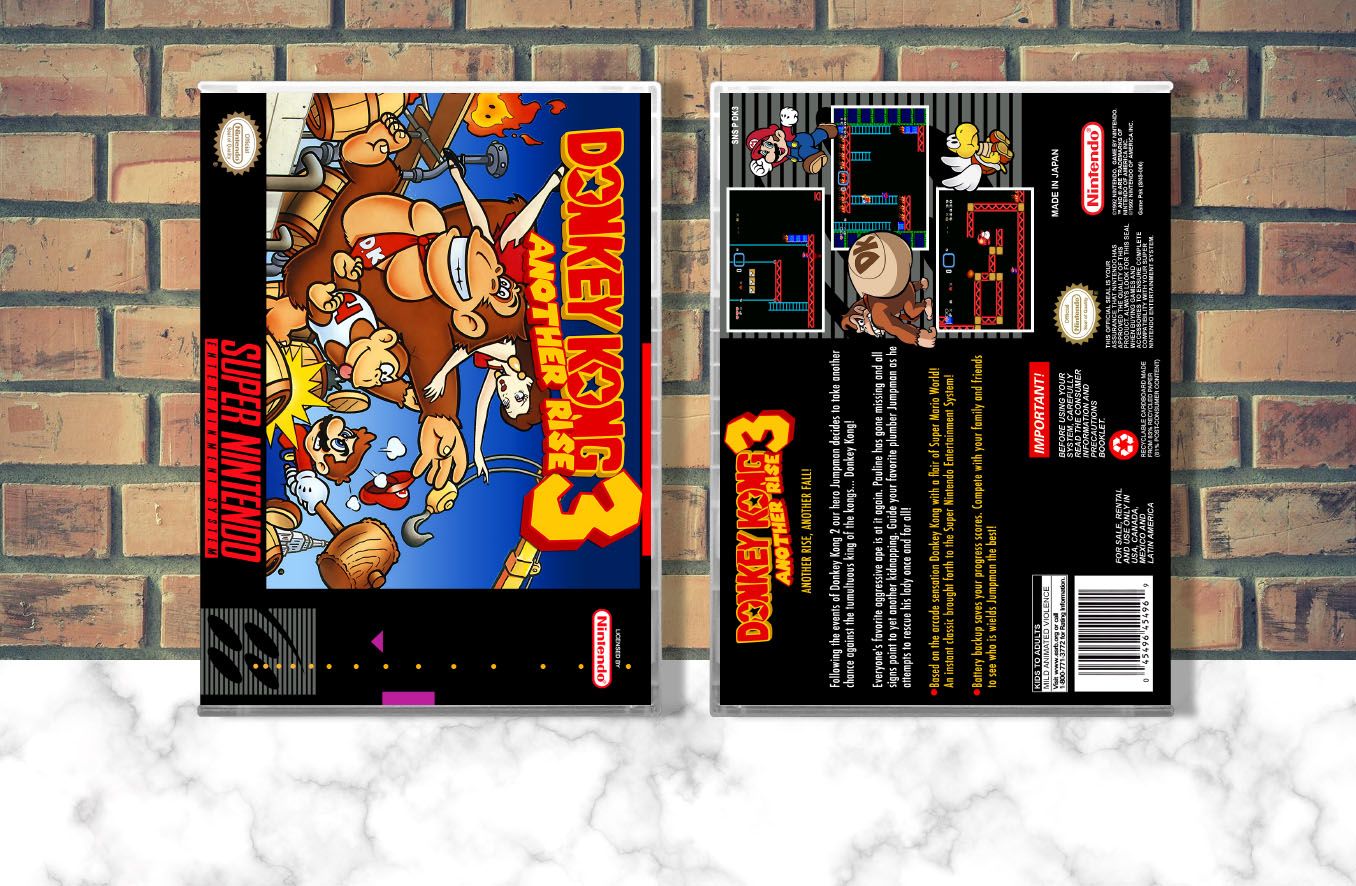Donkey Kong 3: Another Rise, Case Color: CLEAR (Transparent)