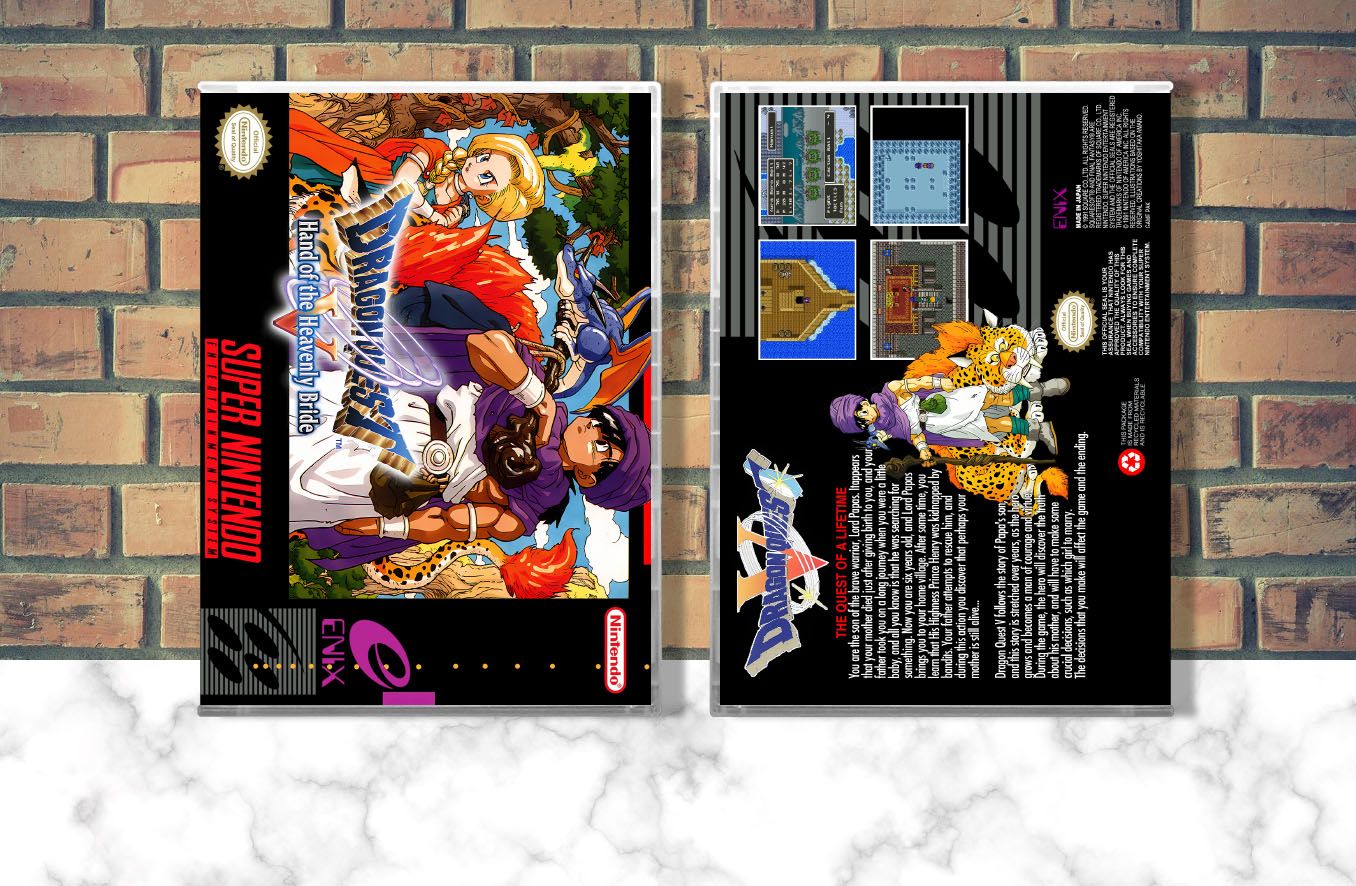 Dragon Quest V, Case Color: CLEAR (Transparent)