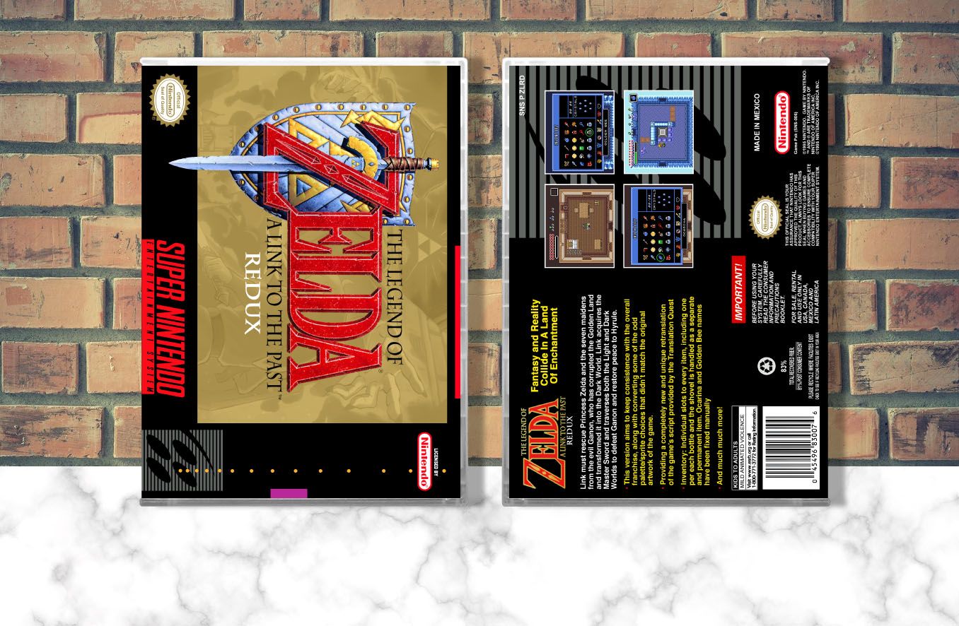 Legend of Zelda, The: A Link to the Past Redux, Case Color: CLEAR (Transparent)