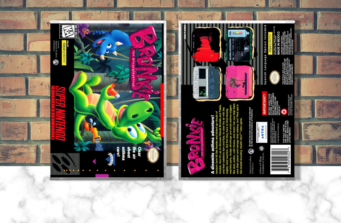 Bronkie the Bronchiasaurus, Case Color: CLEAR (Transparent)