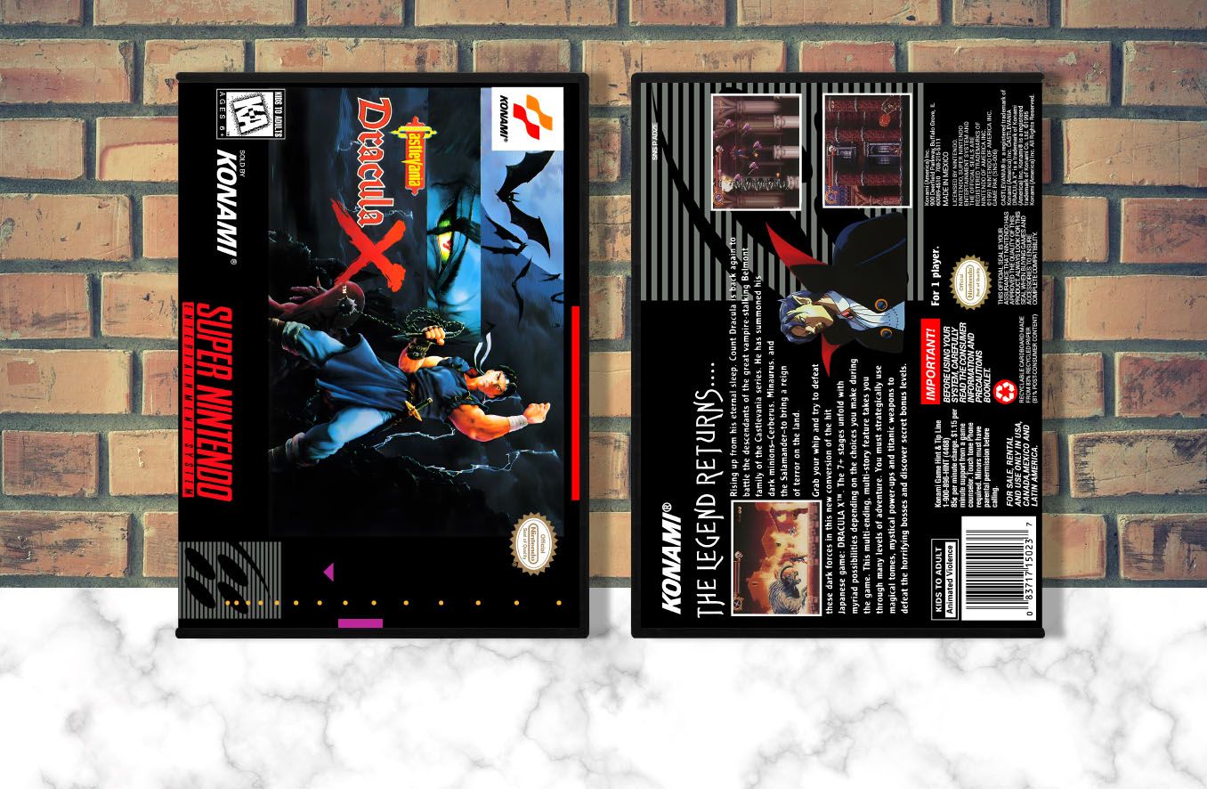 Castlevania: Dracula X, Case Color: DARK GREY (OEM DS CASE COLOR)