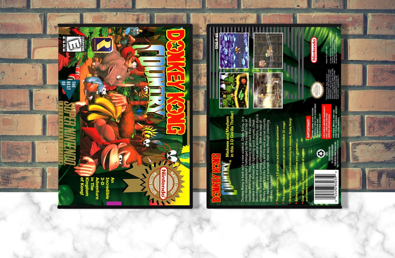 Donkey Kong Country (PC), Case Color: DARK GREY (OEM DS CASE COLOR)