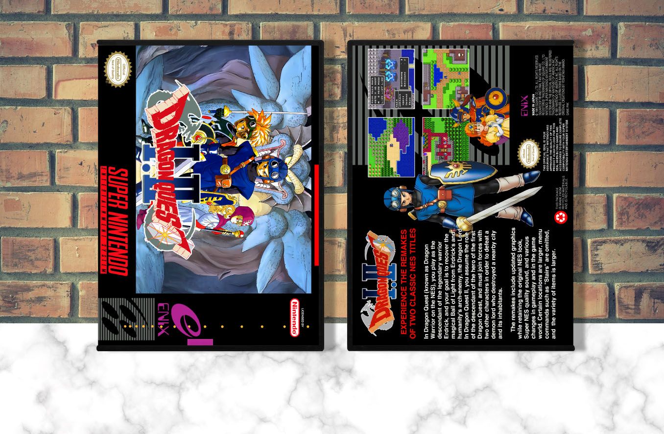 Dragon Quest I &amp; II, Case Color: DARK GREY (OEM DS CASE COLOR)