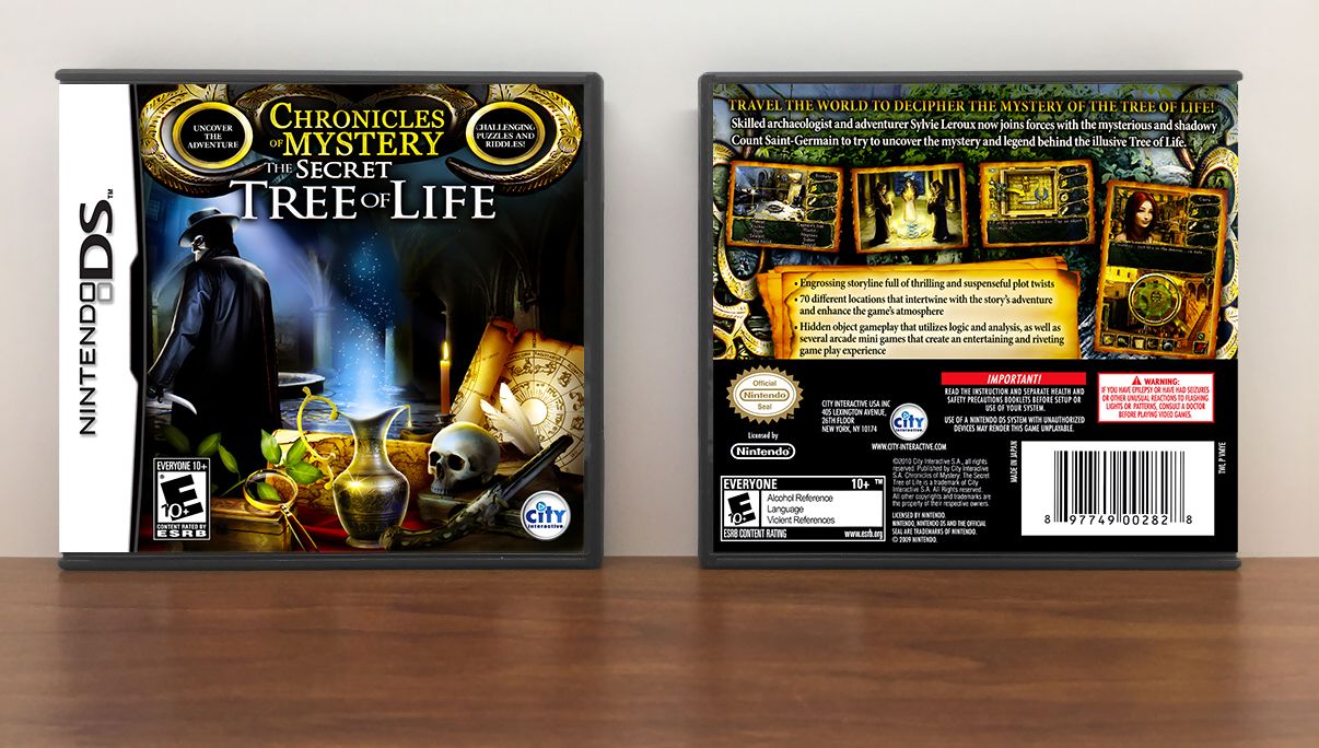 Chronicles of Mystery: The Secret Tree of Life, Case Color: DARK GREY (OEM DS CASE COLOR)