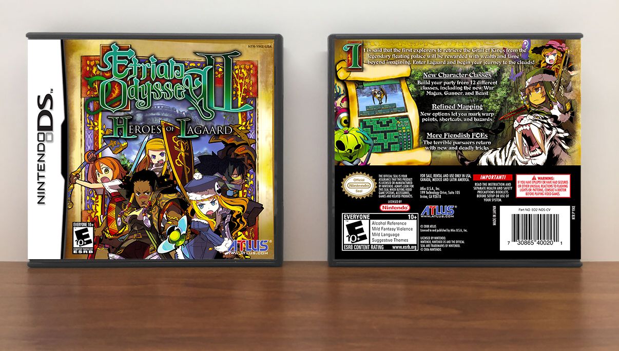 Etrian Odyssey II: Heroes of Lagaard, Case Color: DARK GREY (OEM DS CASE COLOR)