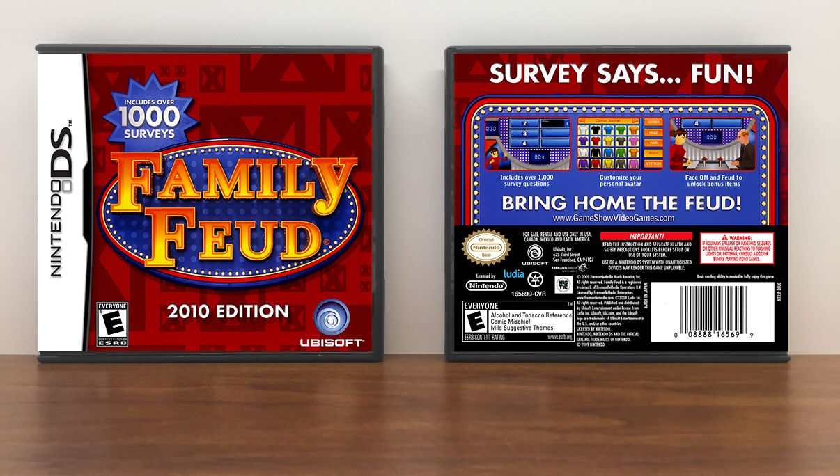 Family Feud: 2010 Edition, Case Color: DARK GREY (OEM DS CASE COLOR)