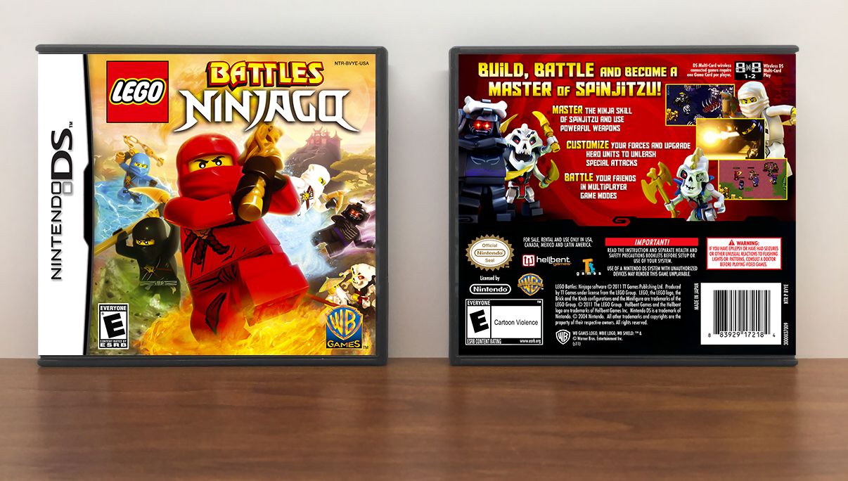 Lego Battles: Ninjago, Case Color: DARK GREY (OEM DS CASE COLOR)