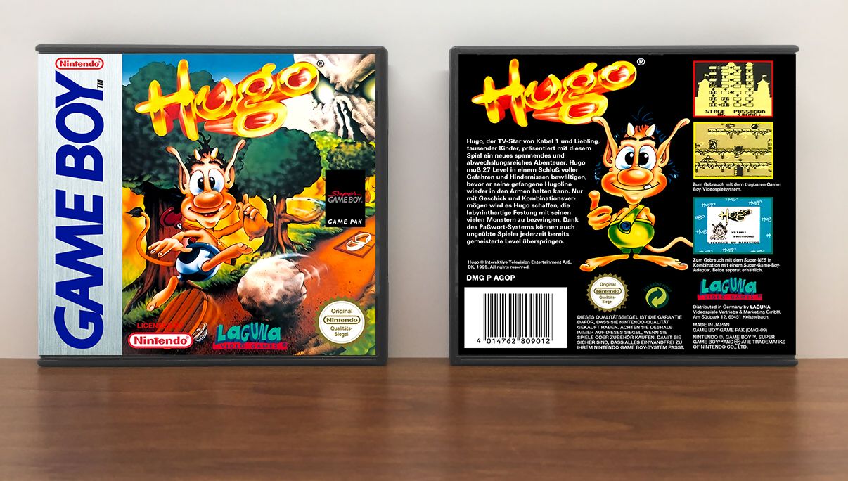 Hugo (PAL), Artwork Spine Color: Chrome