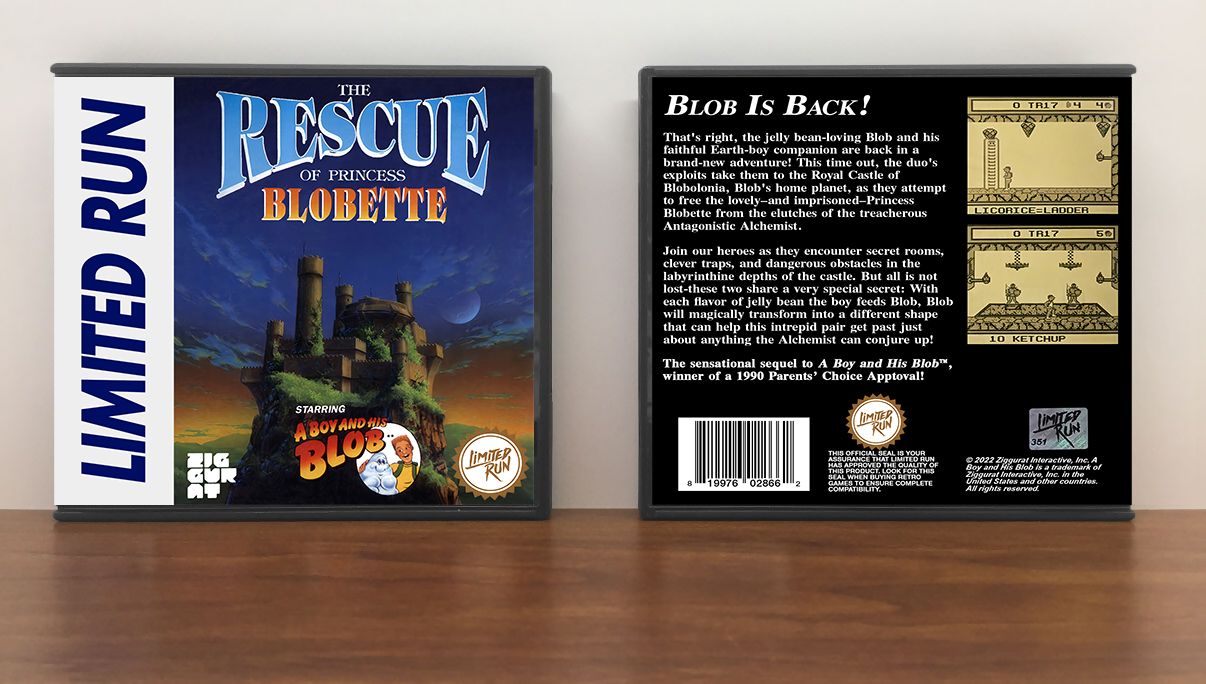 Rescue of Princess Blobette, The (Limited Run), Artwork Spine Color: Chrome