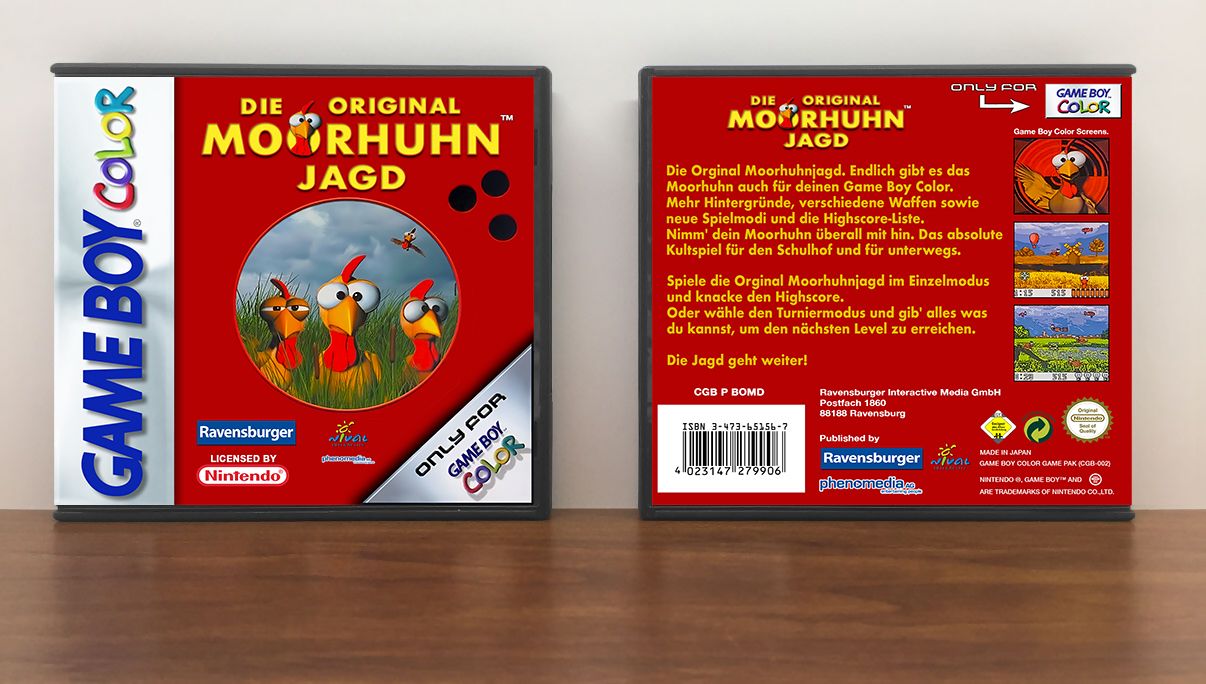 Die Original Moorhuhn Jagd (PAL), Artwork Spine Color: Chrome