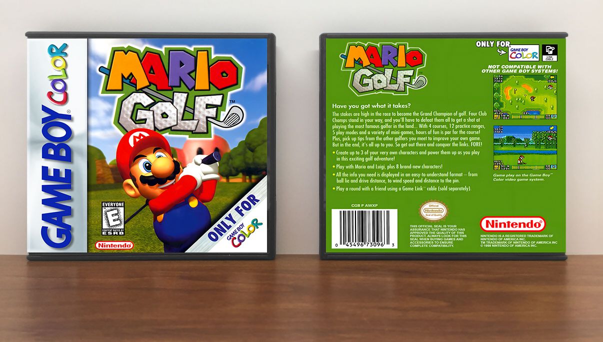 Mario Golf, Artwork Spine Color: Chrome
