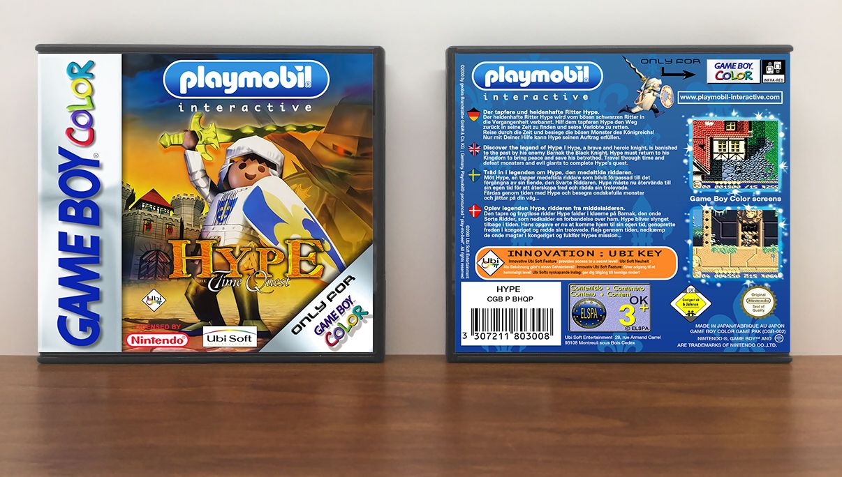 Hype: The Time Quest (PAL), Artwork Spine Color: Chrome