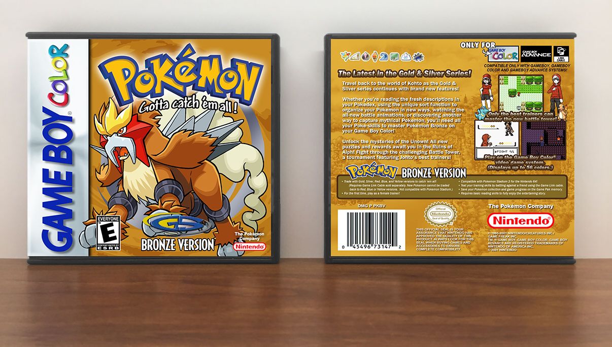 Pokemon Bronze Version, Artwork Spine Color: Chrome