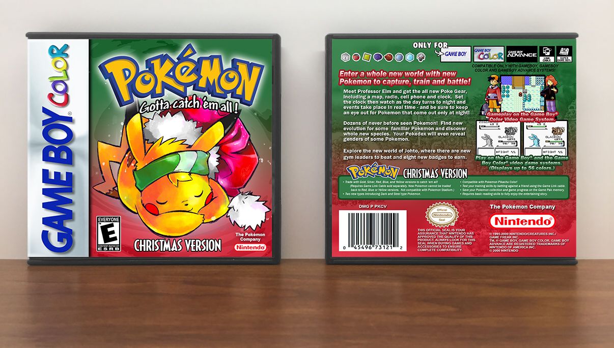 Pokemon Christmas Version, Artwork Spine Color: Chrome