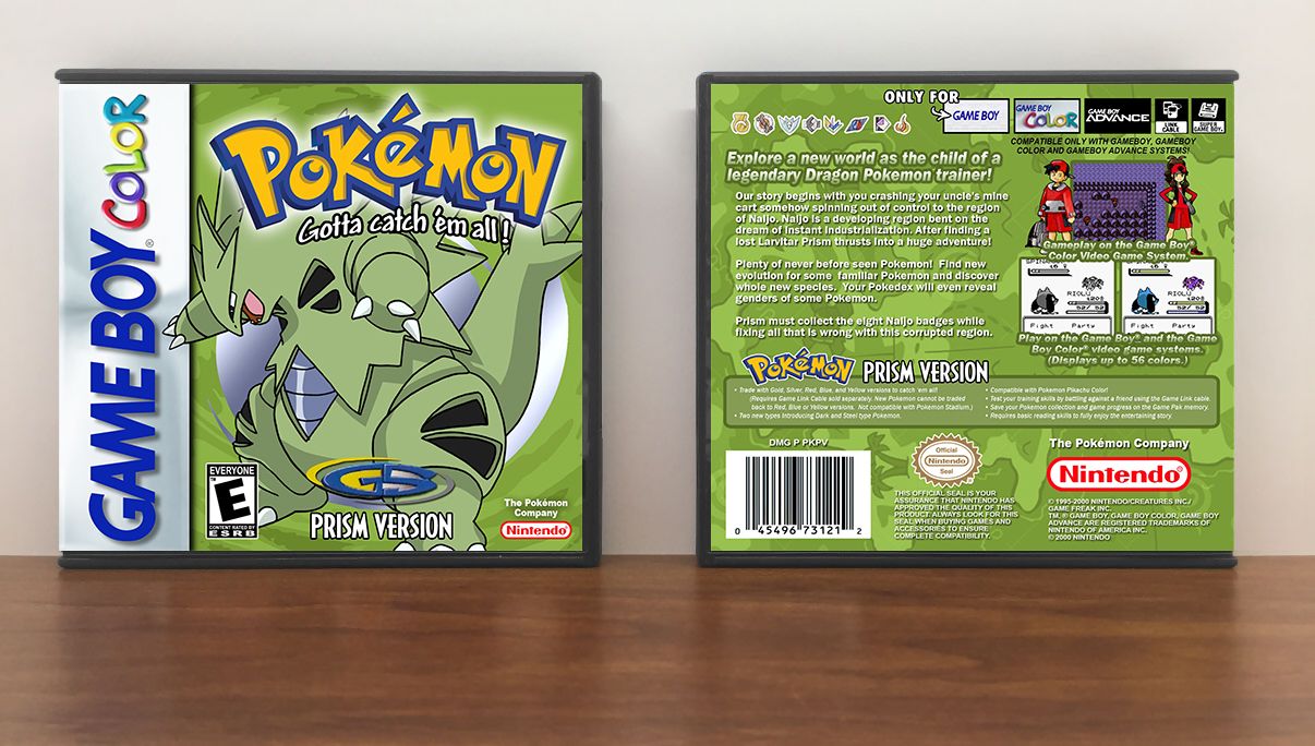 Pokemon Prism Version, Artwork Spine Color: Chrome
