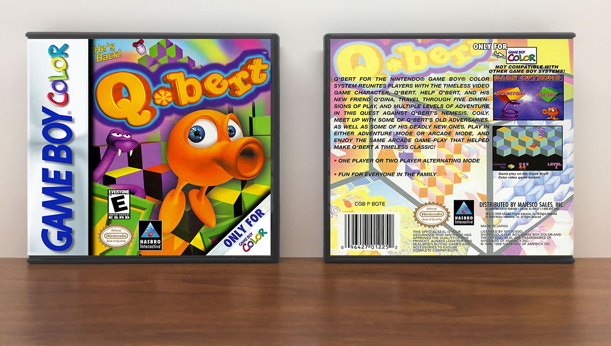 Q*Bert, Artwork Spine Color: Chrome