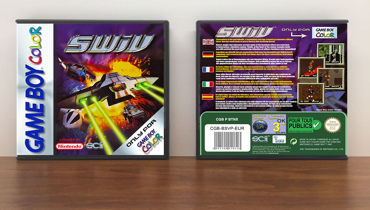 SWIV (PAL), Artwork Spine Color: Chrome