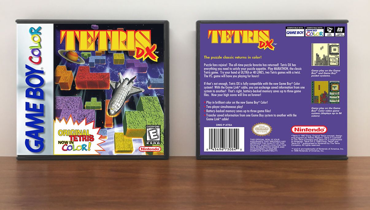 Tetris DX, Artwork Spine Color: Chrome