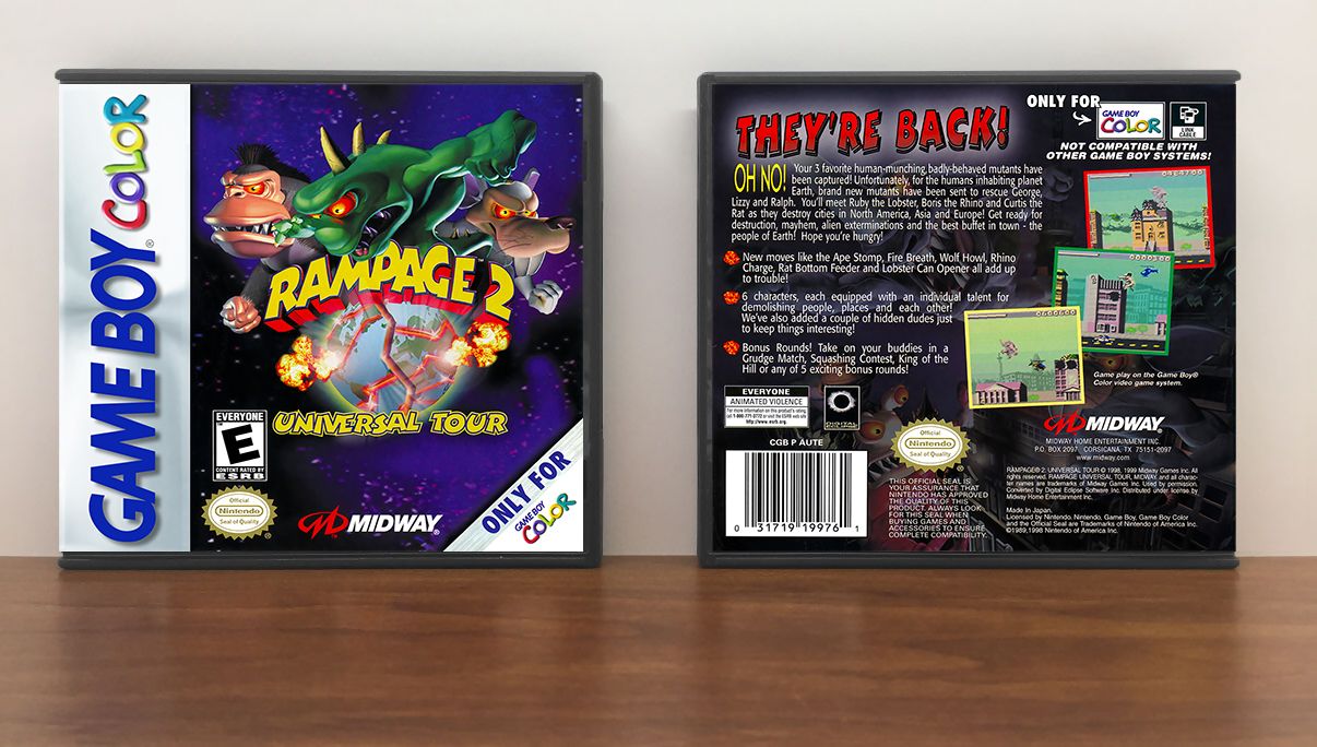 Rampage 2: Universal Tour, Artwork Spine Color: Chrome