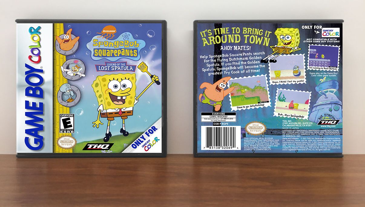 SpongeBob SquarePants: The Legend of the Lost Spatula, Artwork Spine Color: Chrome