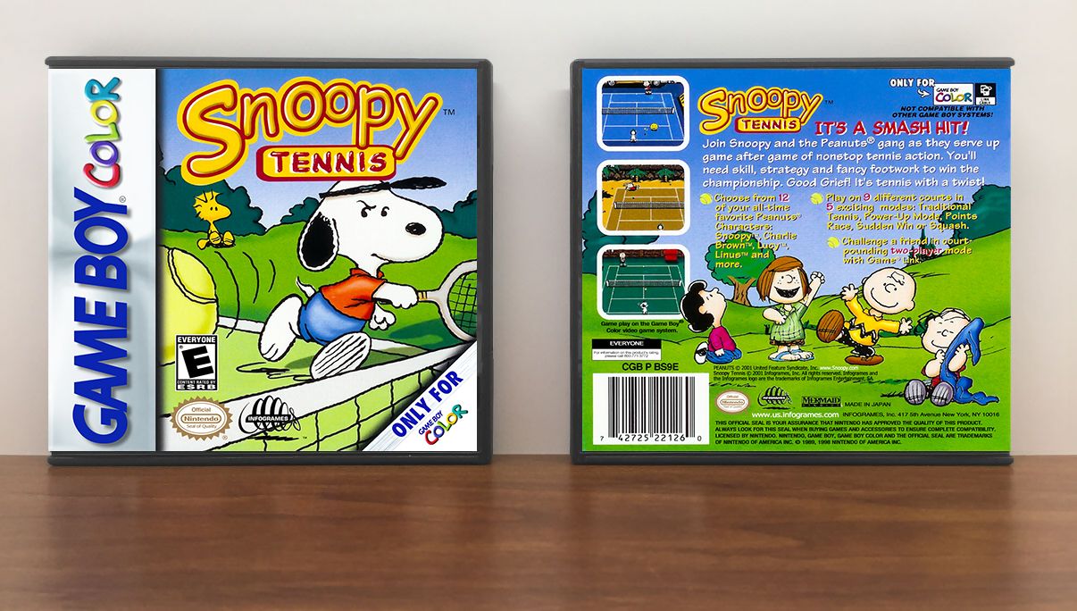 Snoopy Tennis, Artwork Spine Color: Chrome