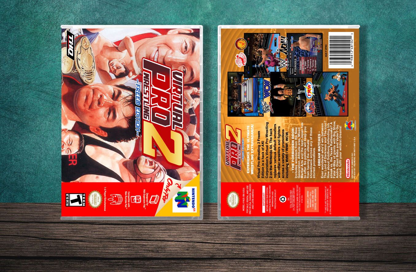 Virtual Pro Wrestling 2: Freem Edition, Case Color: CLEAR (Transparent)